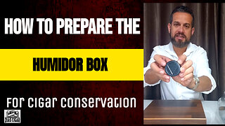 #1 How to prepare the humidor box for cigar conservation