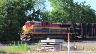 Norfolk Southern 65E Military Train with KCS Power from Berea, Ohio July 9, 2022
