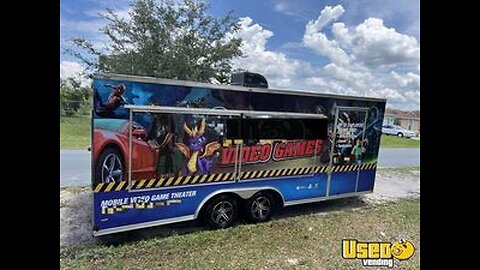 Ready to Go! Like-New2022 Anvil Mobile Entertainment-Video Game Theater Trailer for Sale