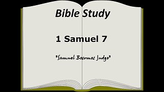 1 Samuel 7 Bible Study