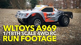 WLTOYS A969 RUN FOOTAGE: 1/18th Scale 4WD RC Shortcourse Truck