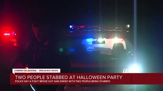 Two people stabbed at Halloween party