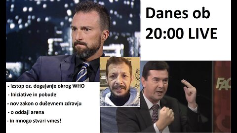 Sandi aka. Vizualc z 2 velikanoma prava, dr. Andražom Terškom in Mirnesom Ajanovičem! VABLJENI!