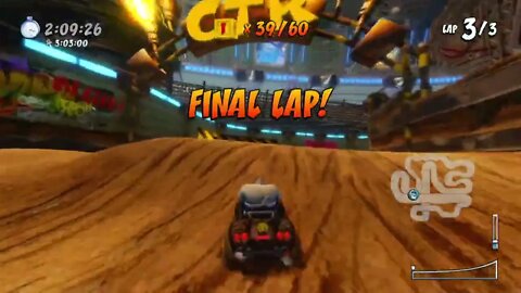Tiny Arena Gold Relic Race Gameplay - Crash Team Racing Nitro-Fueled