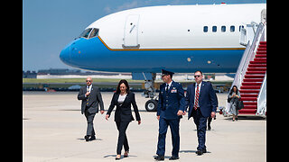 Kamala Harris Forced To Hitch Ride Home In Military Cargo Plane After Air Force Two Breaks Down