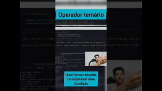 Operador ternário em javascript, inscreva-se no site do sobrinho | #shorts