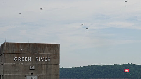 Green River Lake becomes temporary drop zone for Kentucky National Guard