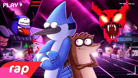 Rap Do Mordecai & Rigby (Apenas Um Show) - DUPLA DE PLAYER UM | NERD HITS