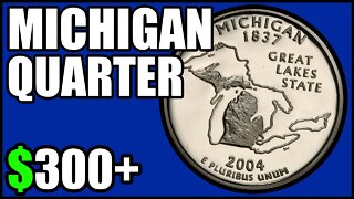 2004 Michigan Quarters Worth Money - How Much Is It Worth and Why, Errors, Varieties, and History