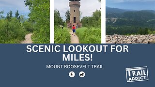 This trail has a scenic outlook where you can see FOR MILES (Roosevelt Trail, Black Hills SD)