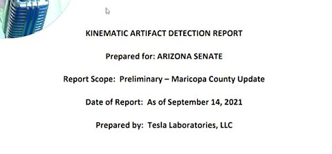 Arizona Audit Ballot Analysis (Using Kinematics) Part 1