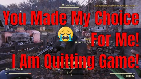 "I am Going To Quit This Game" Fallout 76 Has Toxic Salt Foodie Problems