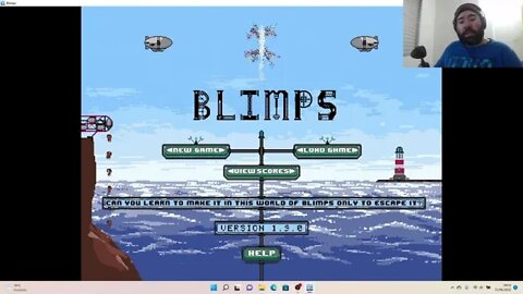 Jogando BLIMPS no PC - Dirigíveis, Disquetes e Festas VIPS