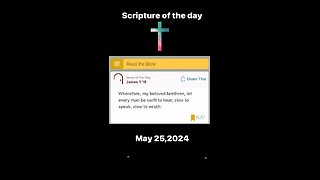 05/25/24 Scripture of the day