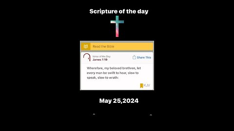 05/25/24 Scripture of the day