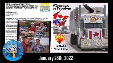 LIVE 1/26/22 - Truth Social Launch, OSHA Mandate, Canada Truckers, FDA Monoclonal Treatment & More