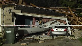 Wickliffe neighborhood hit hard with strong winds, roofs blown off, trees down