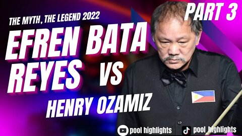 EFREN "BATA" REYES vs HENRY OZAMIZ ₱110,000 10-Ball (SHORT VERSION)