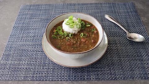 Green Lentil “Gumbo” Soup | Food Wishes