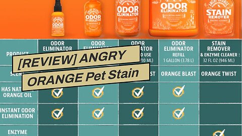 [REVIEW] ANGRY ORANGE Pet Stain and Odor Remover - 2 Spray Pack - 32 oz Dog, Ferret, Rabbit & C...