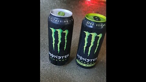 Sober October Day Twenty-six (Monster Energy vs. Monster Energy Sugar Free)