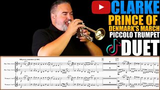 Clarke "Prince of Denmark's March." Piccolo Trumpet Duet - Drew Fennell. Play along!