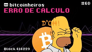 Erro de cálculo do preço do Bitcoin