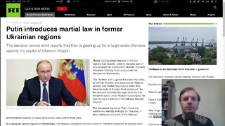 Putin introduces martial law in former Ukrainian regions