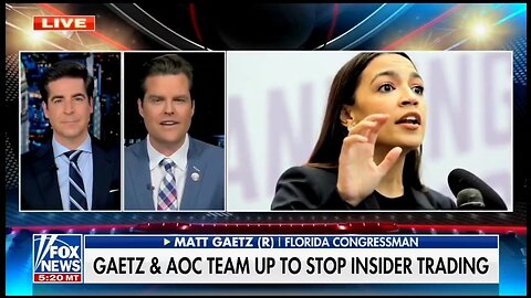 Rep Gaetz and Rep AOC Team Up Against Congress Stock Trading