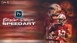 Brock Purdy Graphic | Photoshop Speed Art