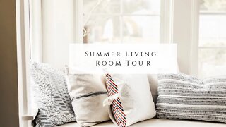 Summer Living Room Tour