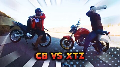 QUAL MOTO BERRA MAIS? CB300 vs XTZ! *disputa barulhenta*