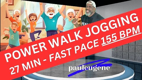 Effective Low Impact Power Walking & Jogging Workout at 155 BPM - 27 Min | Fitness for All Levels
