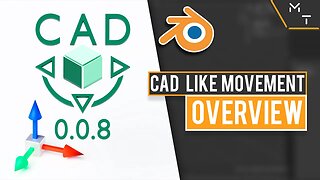 Quick Overview of CAD Transforms for Blender 2.83 | CAD Transform Addon | Precision Snap Movement