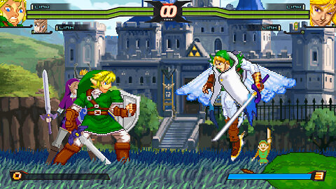 MUGEN - The Legend of Zelda - Adult Link Party - Link & Link vs. Link & Link - Download