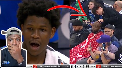 JiDion IS GOATED FOR THIS! Haircut Courtside Of An NBA Game Reaction!