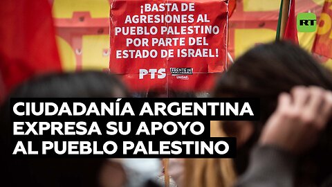 Cientos de personas se movilizan en Buenos Aires en solidaridad con Palestina
