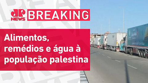 Oito caminhões devem entrar com ajuda humanitária na Faixa de Gaza | BREAKING NEWS