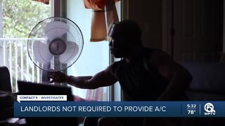 Florida does not require landlords to provide, maintain air conditioning