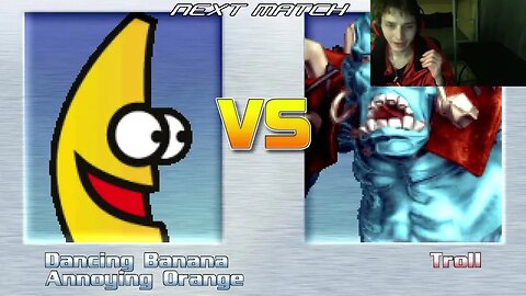 Fruit Characters (Annoying Orange And Dancing Banana) VS The Troll In An Epic Battle In MUGEN