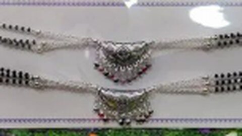 bridal silver heavy payal design#