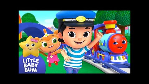 Down by The Bay, Train Song ⭐ Mia's Play Time! LittleBabyBum - Nursery Rhymes for Kids