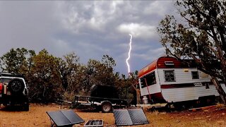 Possible Treehouse Location, Monsoon Thunderstorms, & Walk of My Property With Sierra the SuperDog!