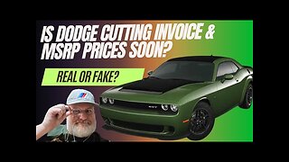 Is Dodge Cutting Prices On Cars? Or Is It A Lie?