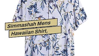 Simmashah Mens Hawaiian Shirt, Short Sleeves Button Down Beach Clothing, Unisex Summer Flamingo...