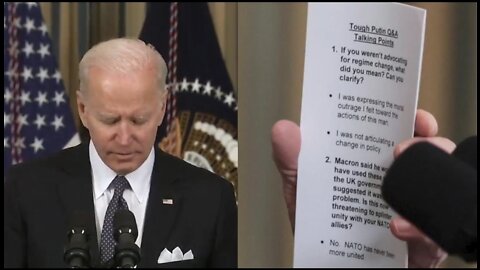 Revealed: Biden Used Cheat Sheet While Doubling Down On Unscripted Putin Message