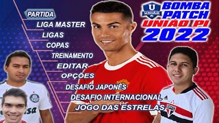 BOMBA PATCH 2022 PS2 LANÇAMENTO ATUALIZADO EDITOR UNIÃO PI