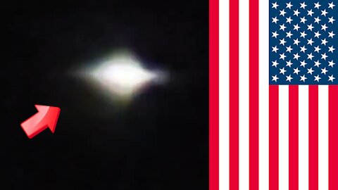 UFO sighting with strong light shining over the US [Space]