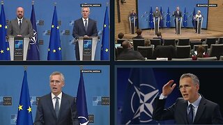 NATO STOLTENBERG - NATO and the EU have depleted their military stockpiles