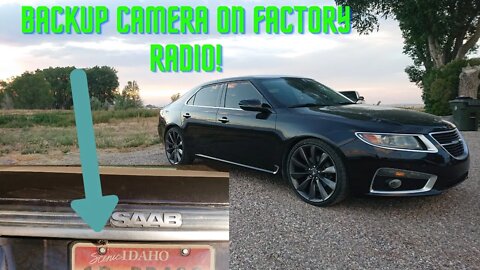 2010 2011 Saab NG 9-5 Backup Camera on Factory Radio Part 1